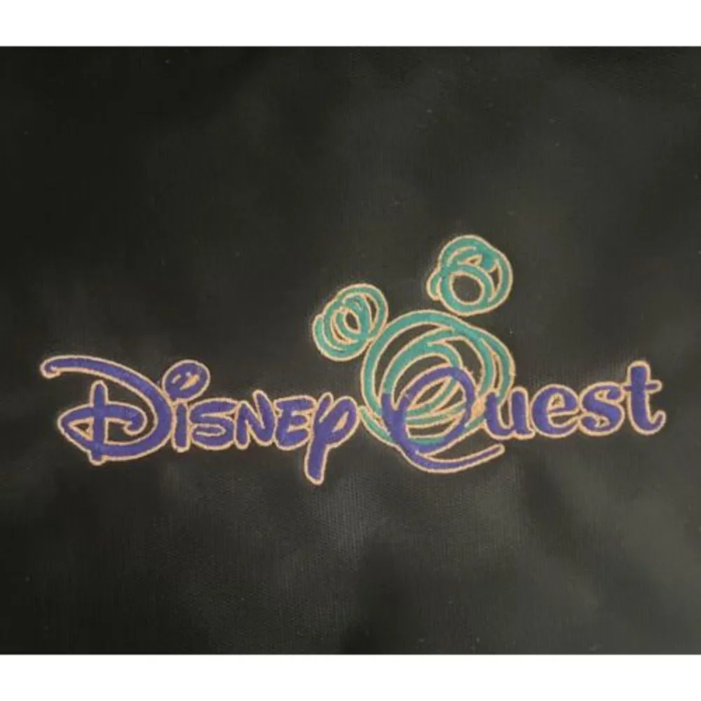 Disney Quest Black‎ Backpack Medium Mickey NWOT